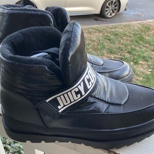 NEW JUICY COUTURE Woman’s Snow Boots Booties Shoes Black sz 9
